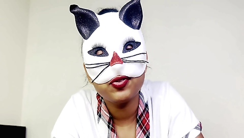 Horny big tits indian milf sucking and deep throating