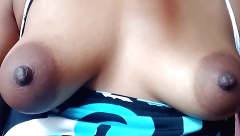 Busty Indian girl with large tits is fucking on the webcam