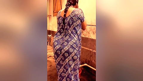 Indian brunette with a big ass gets fucked by her stepbrother