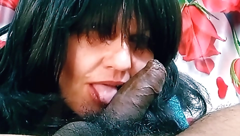 Indian brunette gets her dick fingered and fingered