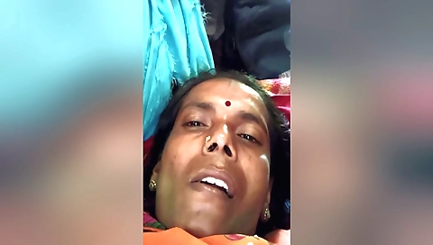 A big booty brunette in her india uniform is in front