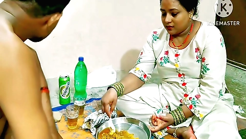 Stepmom with big ass and hairy muff gets her big dick deep throated